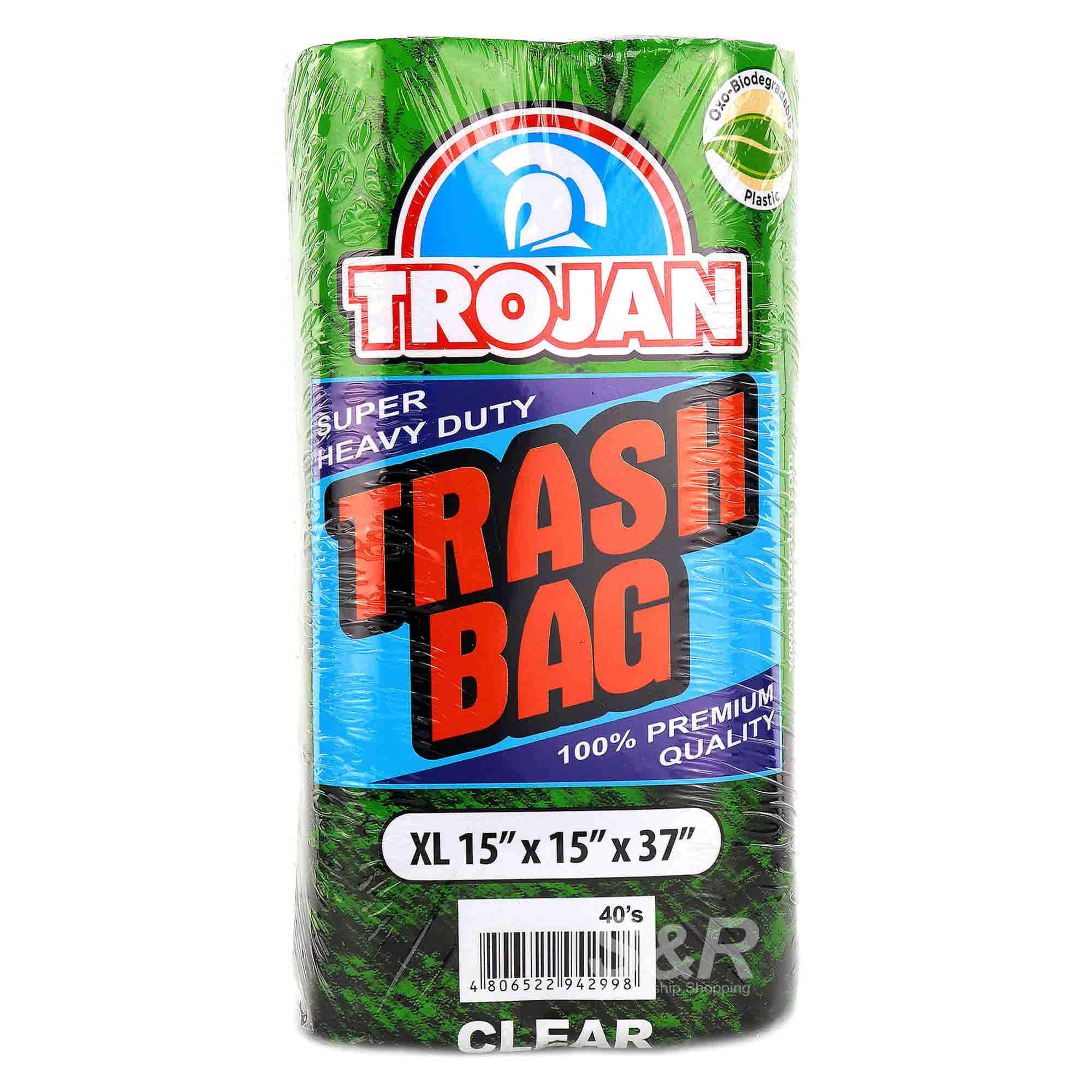 Trojan Super Heavy Duty Trash Bag XL 40pcs Trojan Super Heavy Duty Trash Bag XL 40pcs